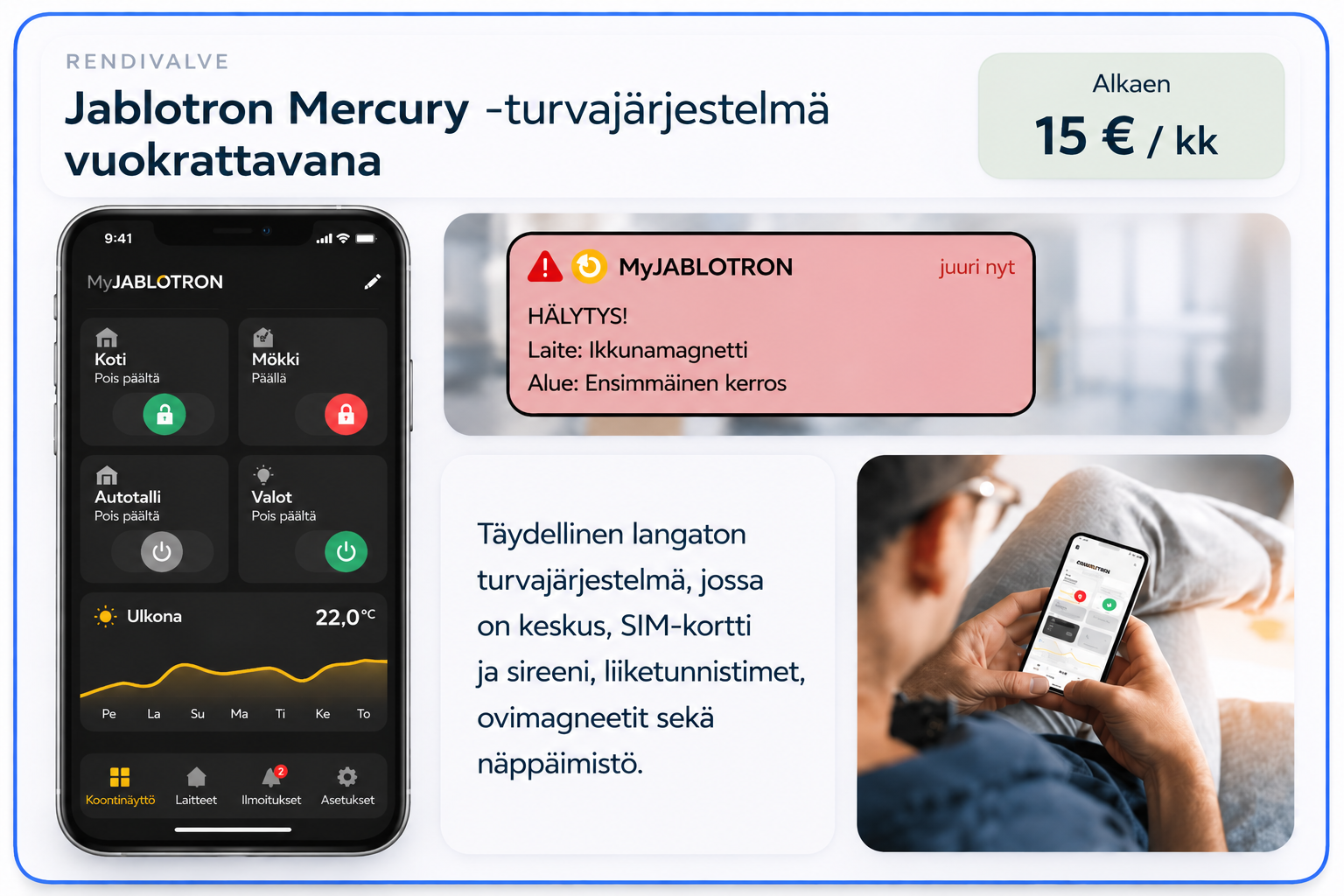 Jablotron Mercury valvesüsteem